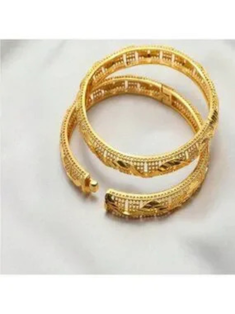 Gold 24k Gold Plated 1pc Bangle Bracelet